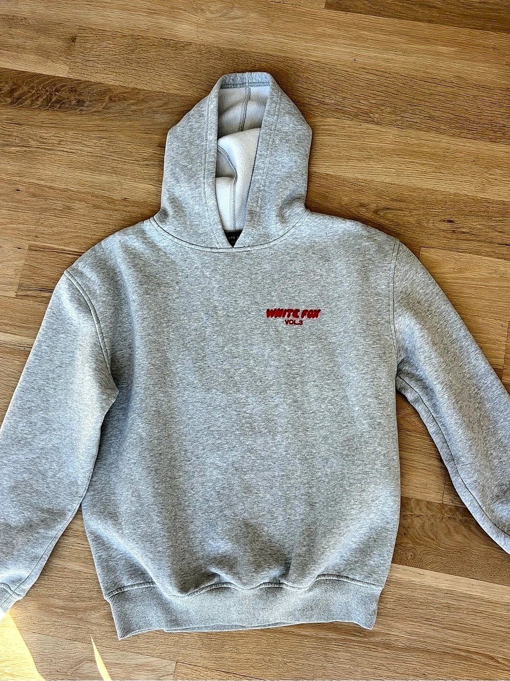 Whitefox Offstage Hoodie Alloy Grey. Size XS/S